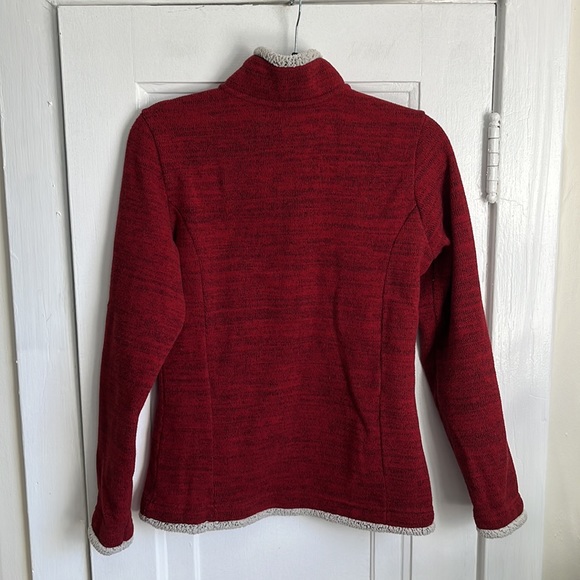 Kuhl Alska 1/4 Zip Pullover Fleece - Faux Shearling Burgundy - Picture 8 of 10